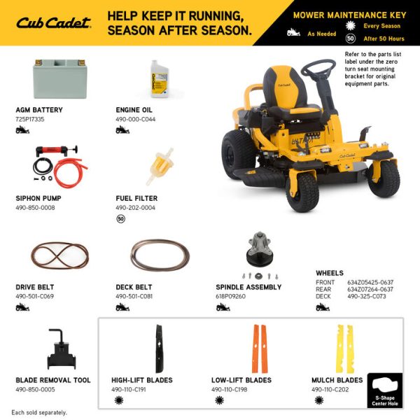 Cub Cadet ZTS1 42 (17ARGBYEA10)