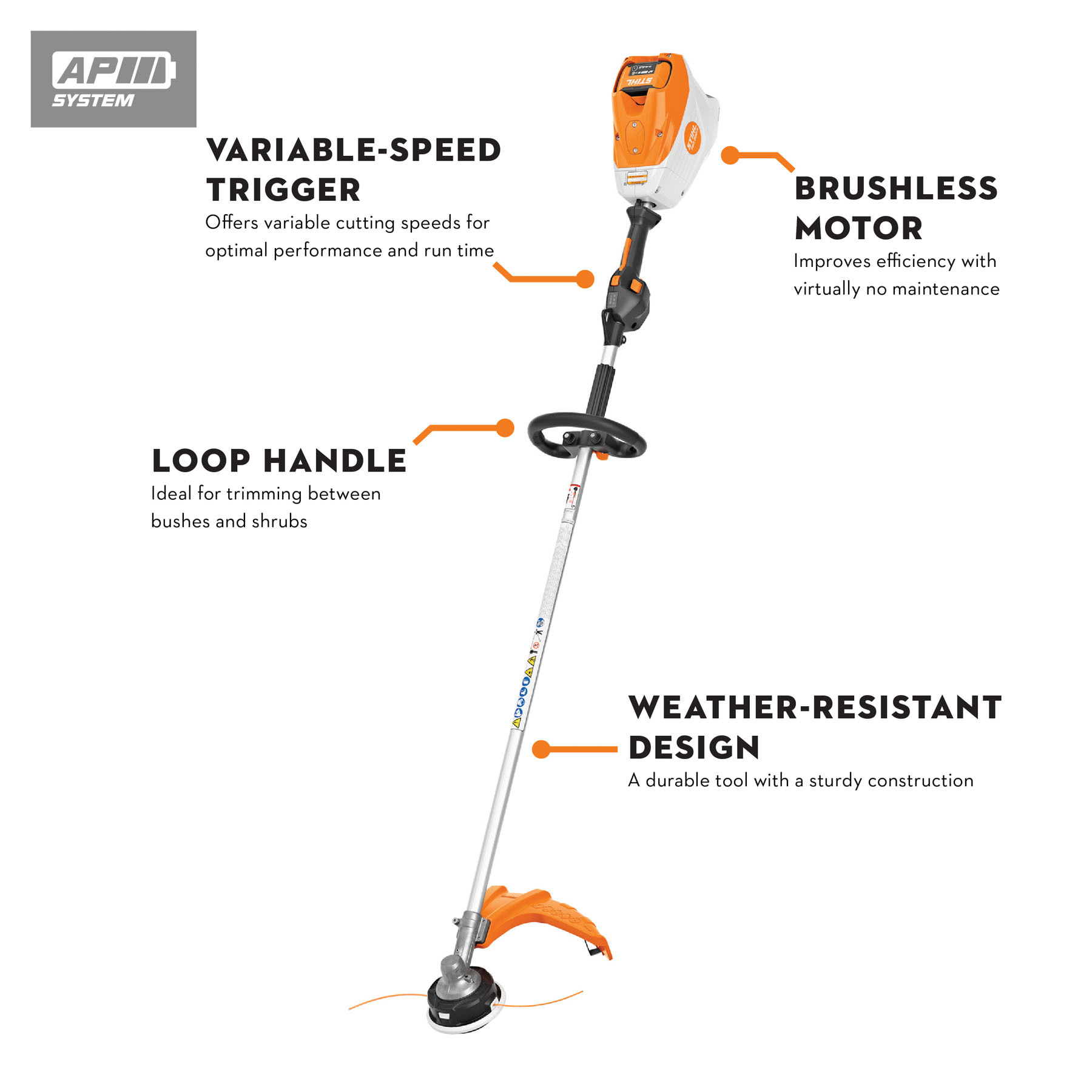 STIHL FSA 200 Battery Powered Grass Trimmer