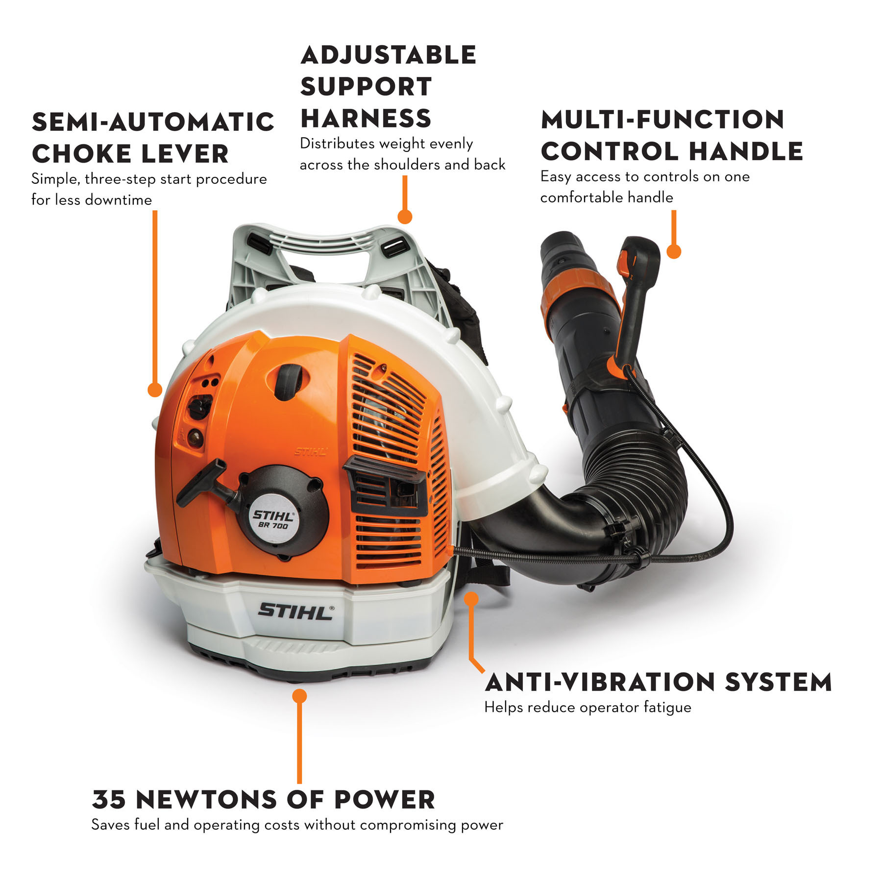 STIHL BR 700 Gasoline Backpack Blower